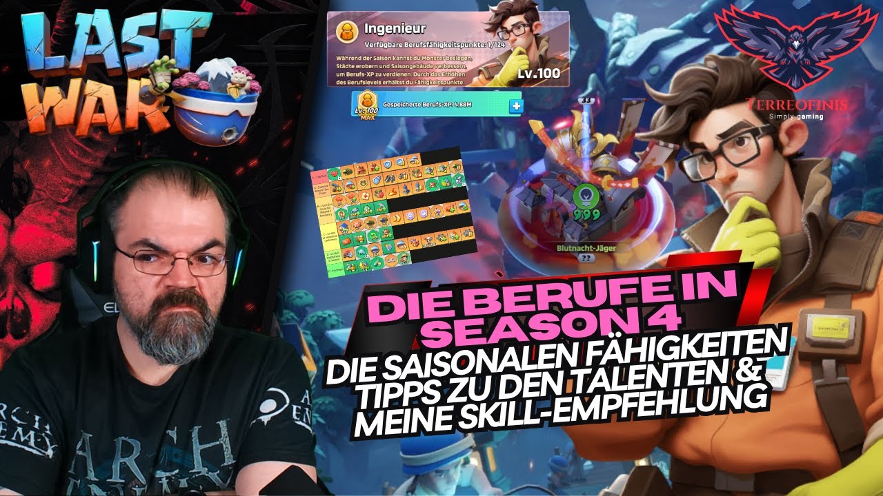 📢 BERUFE IN SEASON 4: Die besten Skills, Tipps für Ingenieur & Kriegsanführer | LAST WAR: SURVIVAL