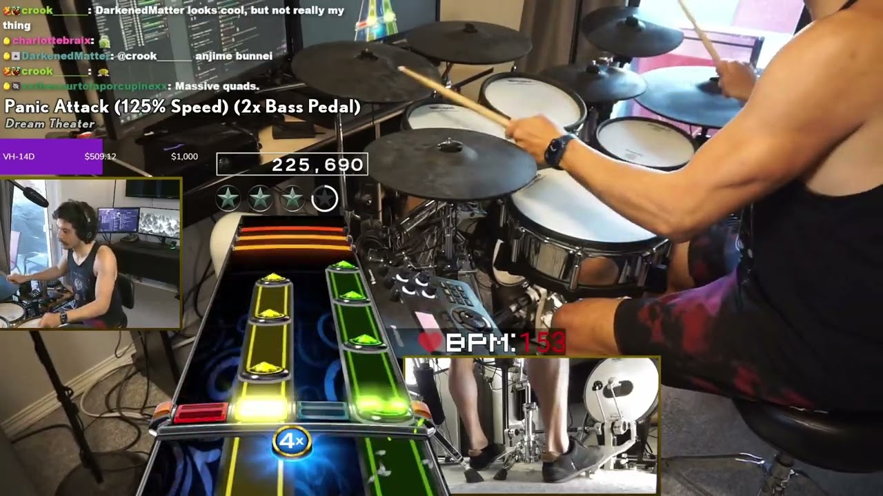 Panic Attack (125% Speed) by Dream Theater - Pro Drums FC
