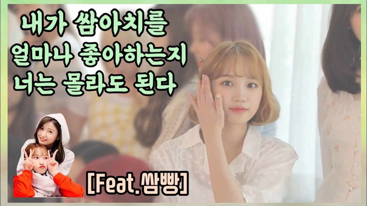 [IZONE]내가 쌈아치를 얼마나 좋아하는지 너는 몰라도 된다(feat.쌈빵)