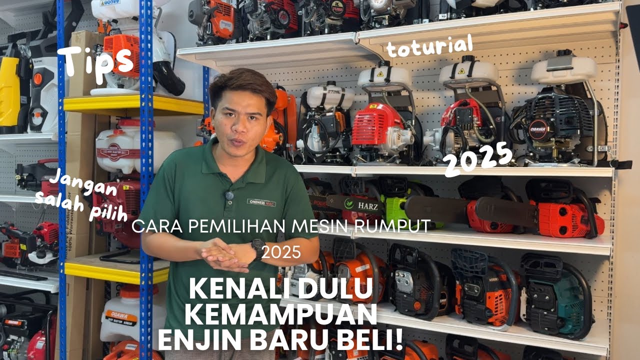 Tip pilih enjin mesin rumput tahun 2025 #amanmachinery #saudagarmesin