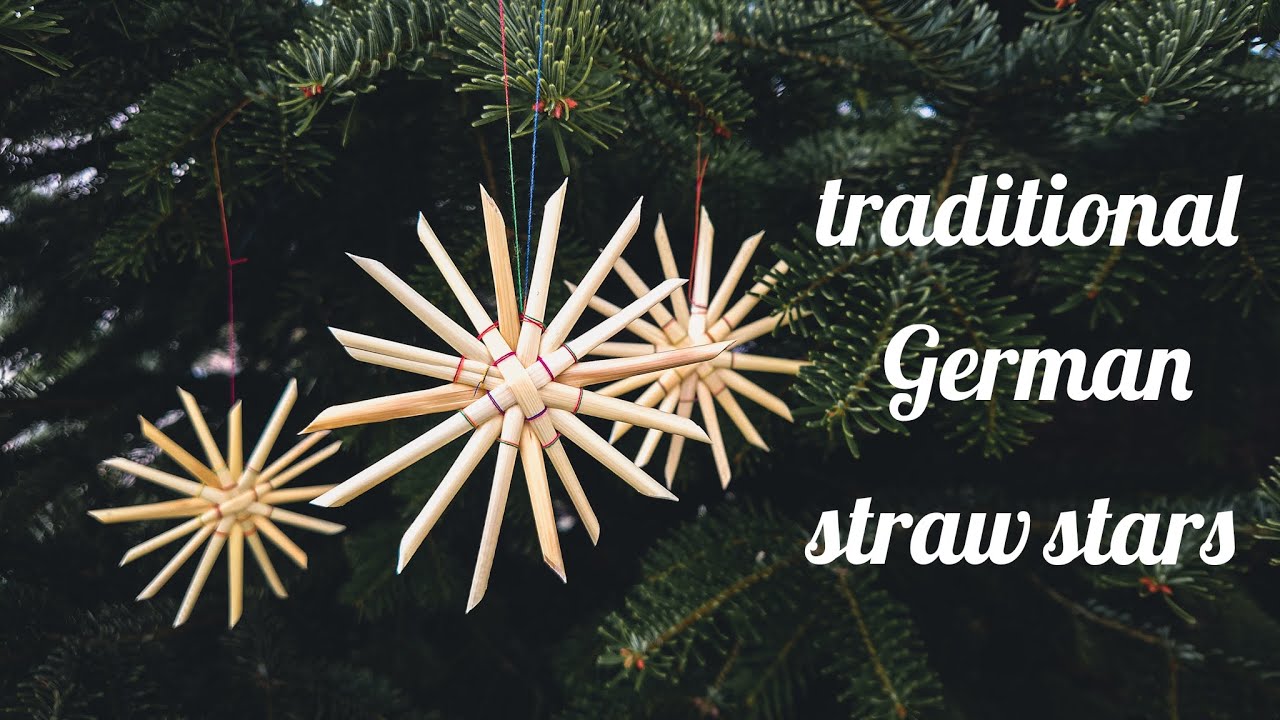 How to make traditional german straw stars  || 