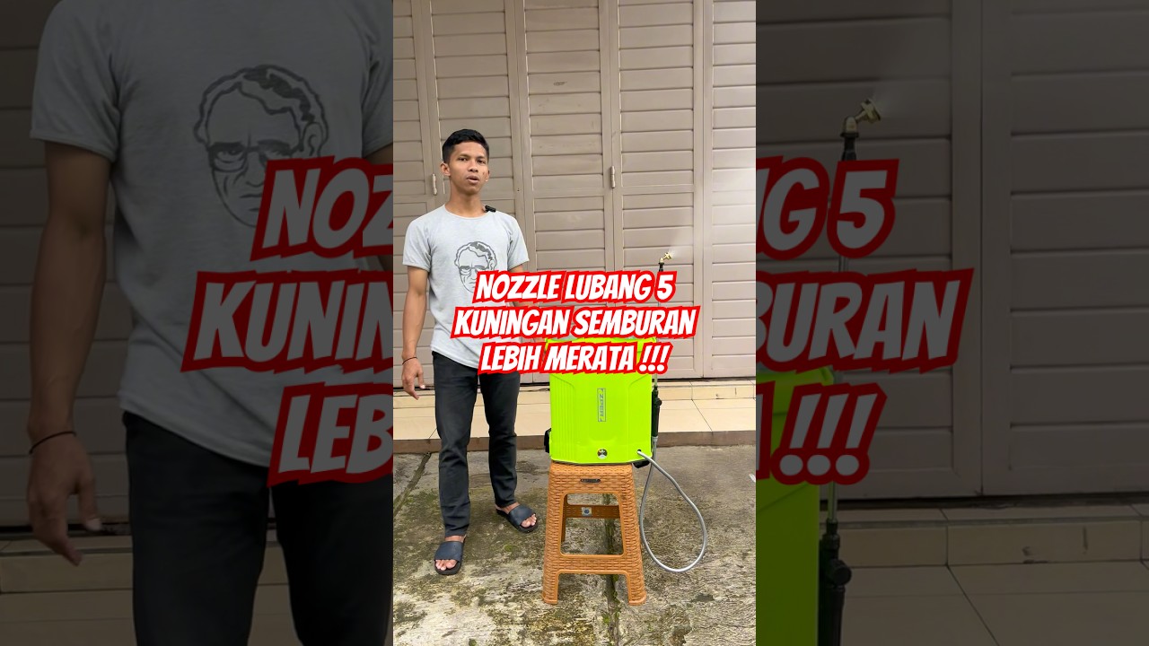 Nozzle lubang 5 kuningan hasil semburan lebih merata !!! #bigboss #alatpertanian