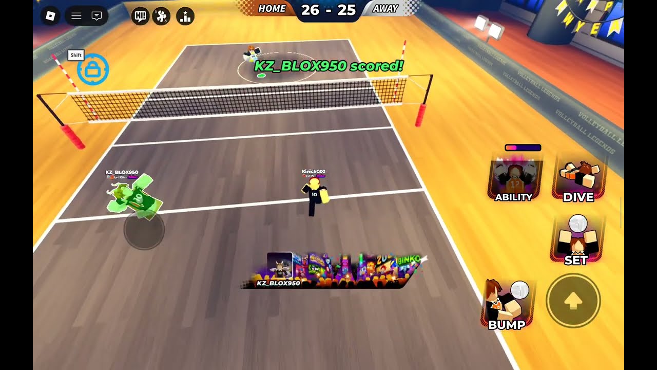 Playing volleyball legends 