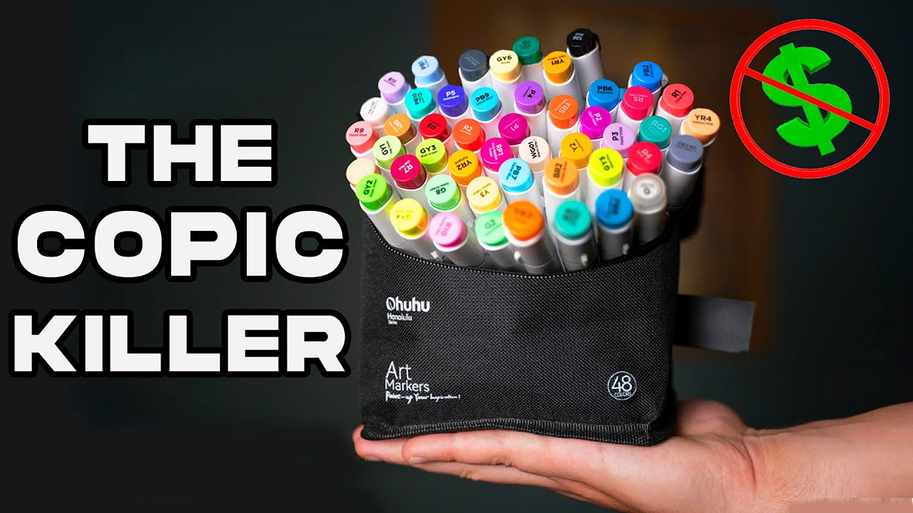 Why Are These Markers So Good? | Ohuhu Marker Brush Tip Review