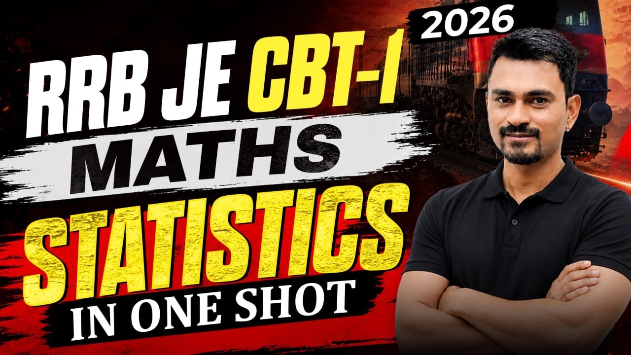 RRB JE CBT 1 2026 Maths 🔥 Statistics One Shot | Complete Revision & MCQs | by Atul sir