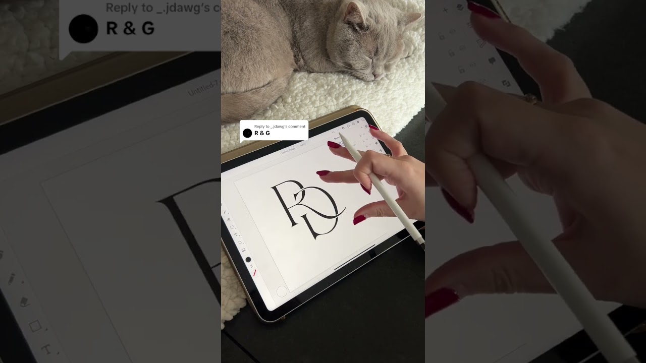 R & G | Adobe Illustrator Logo Design #designprocess #adobeillustrator #procreate