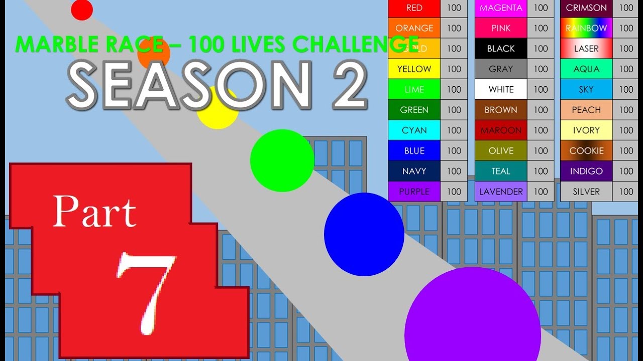 Marble Race - 100 Lives! Season 2 Part 7