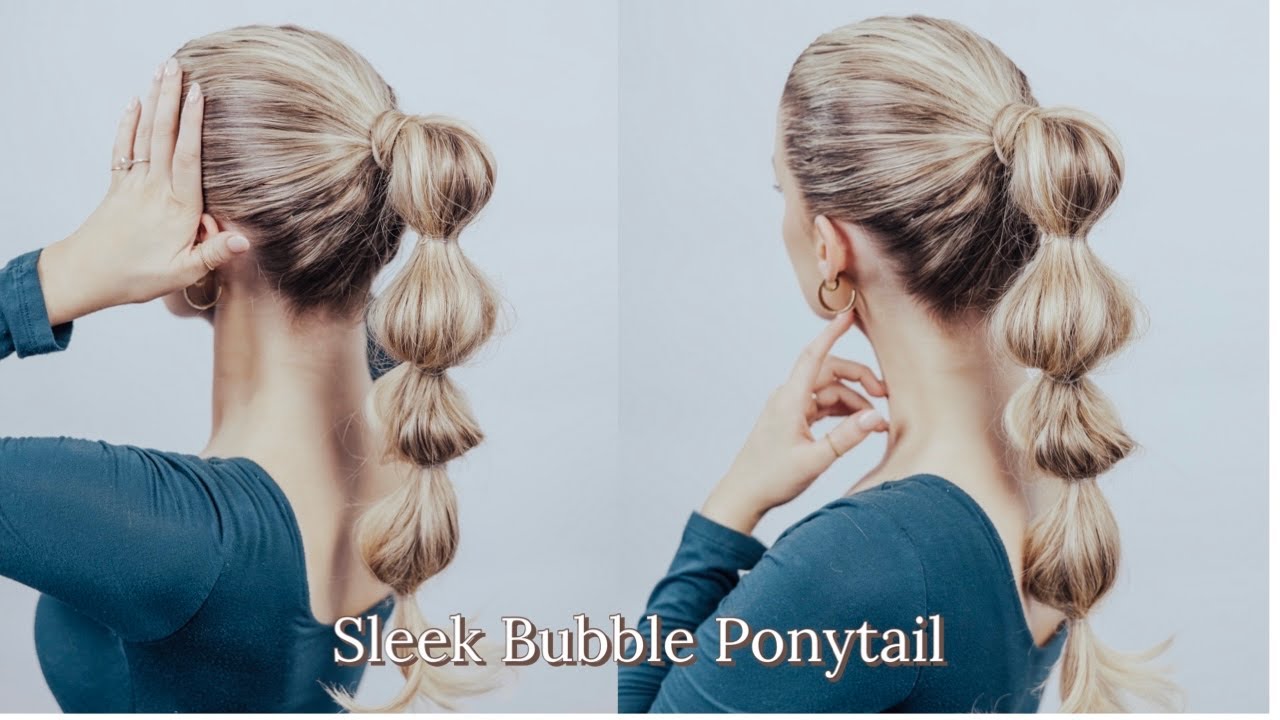 Sleek Bubble Ponytail