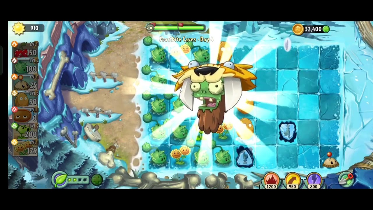 PvZ 2 frostbite caves day 4-5