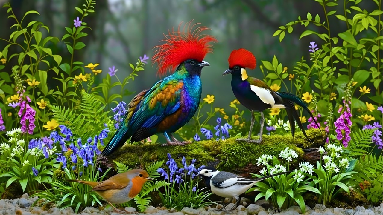 Tranquil Forest Ambience | Nature Sounds and Birds Singing for Stress Relief