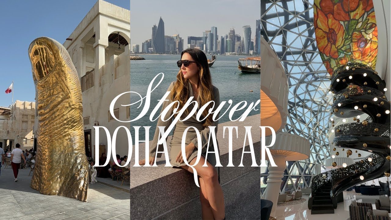 STOPOVER NO QATAR, tudo que fiz em um dia em Doha l Hotel, comida árabe e pontos turísticos.