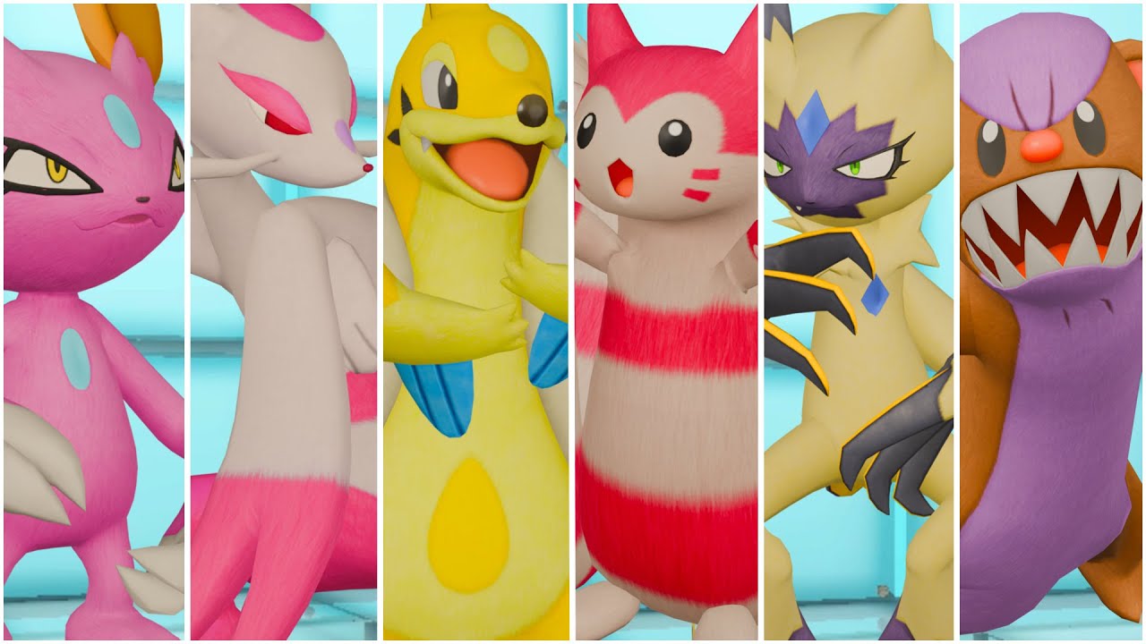 WEASEL POKEMON TEAM! Furret, Floatzel, Mienshao, Sneasler Moveset Pokemon Scarlet Violet WiFi Battle