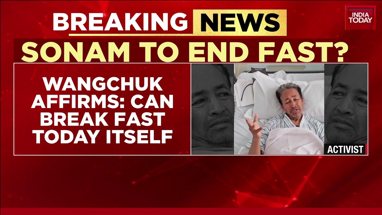 Can Break Fast Todya Itself: Sonam Wangchuk Issues A Video Statement | CJP Protest | Hunger Strike
