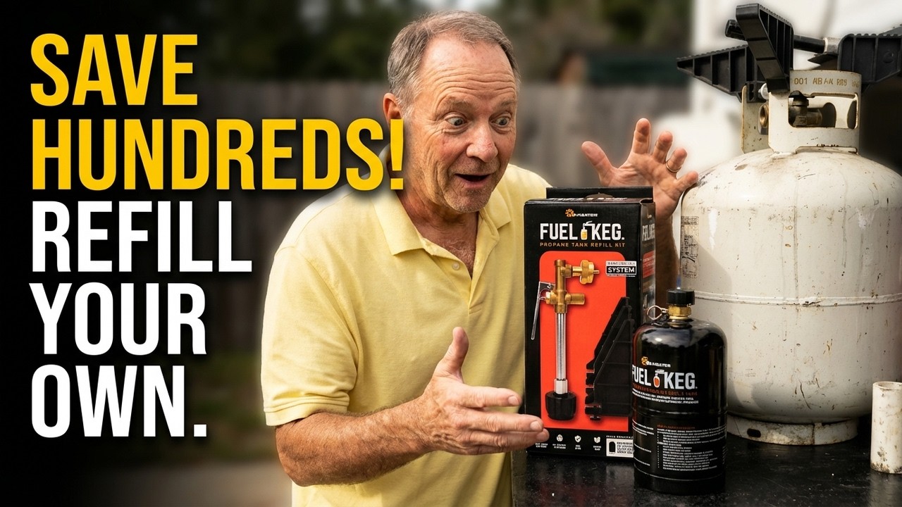 Save Hundreds Refilling Your Own 1lb Propane Cylinders!