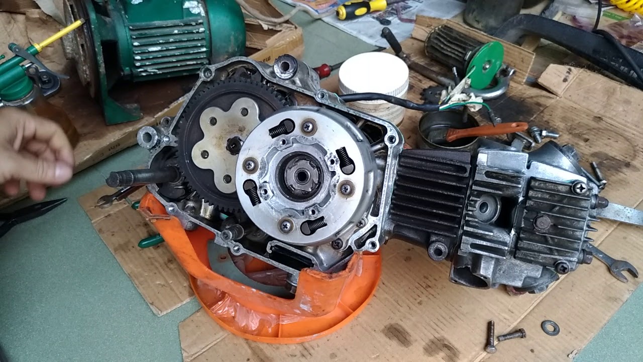 Ráp nồi xe chaly cub 50cc_Cách kiểm tra nồi cắt Mo_Super Cub 50ccのレストア開始_How to change clutch plate