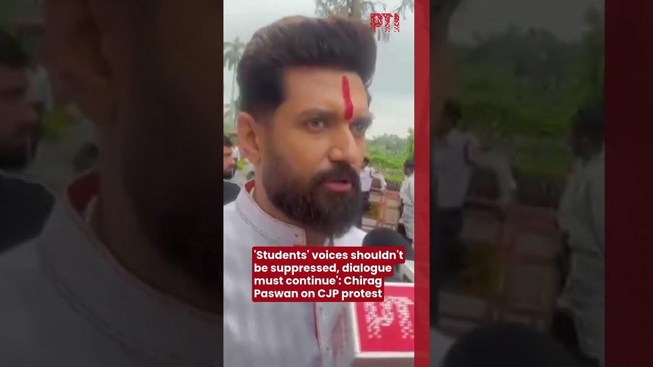 'Students' voices shouldn't be suppressed, dialogue must continue': Chirag Paswan on CJP protest