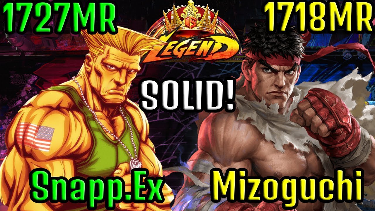 👑 STREET FIGHTER 6 ➥ Snapp.Ex (GUILE ガイル)  VS. Mizoguchi (RYU リュウ) LEGEND/MASTER RANKS 👑