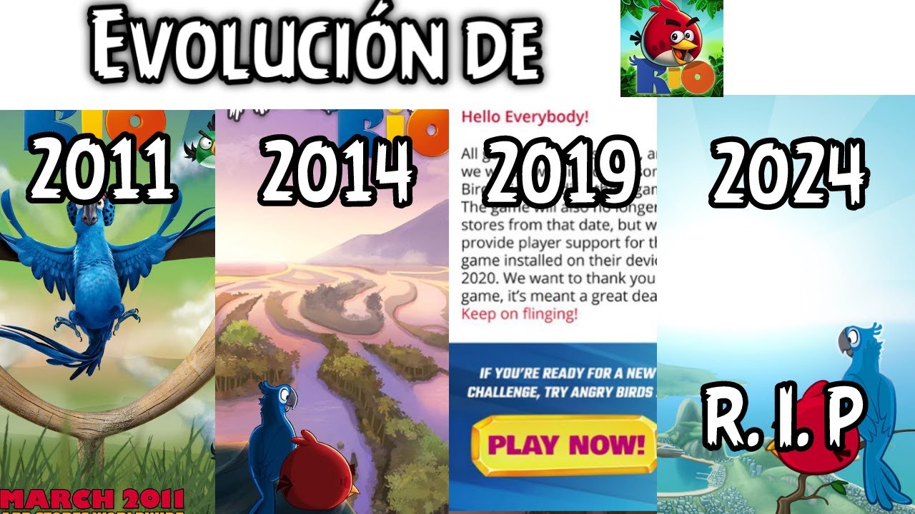 EVOLUCIÓN de ANGRY BIRDS RIO (2011-2024)