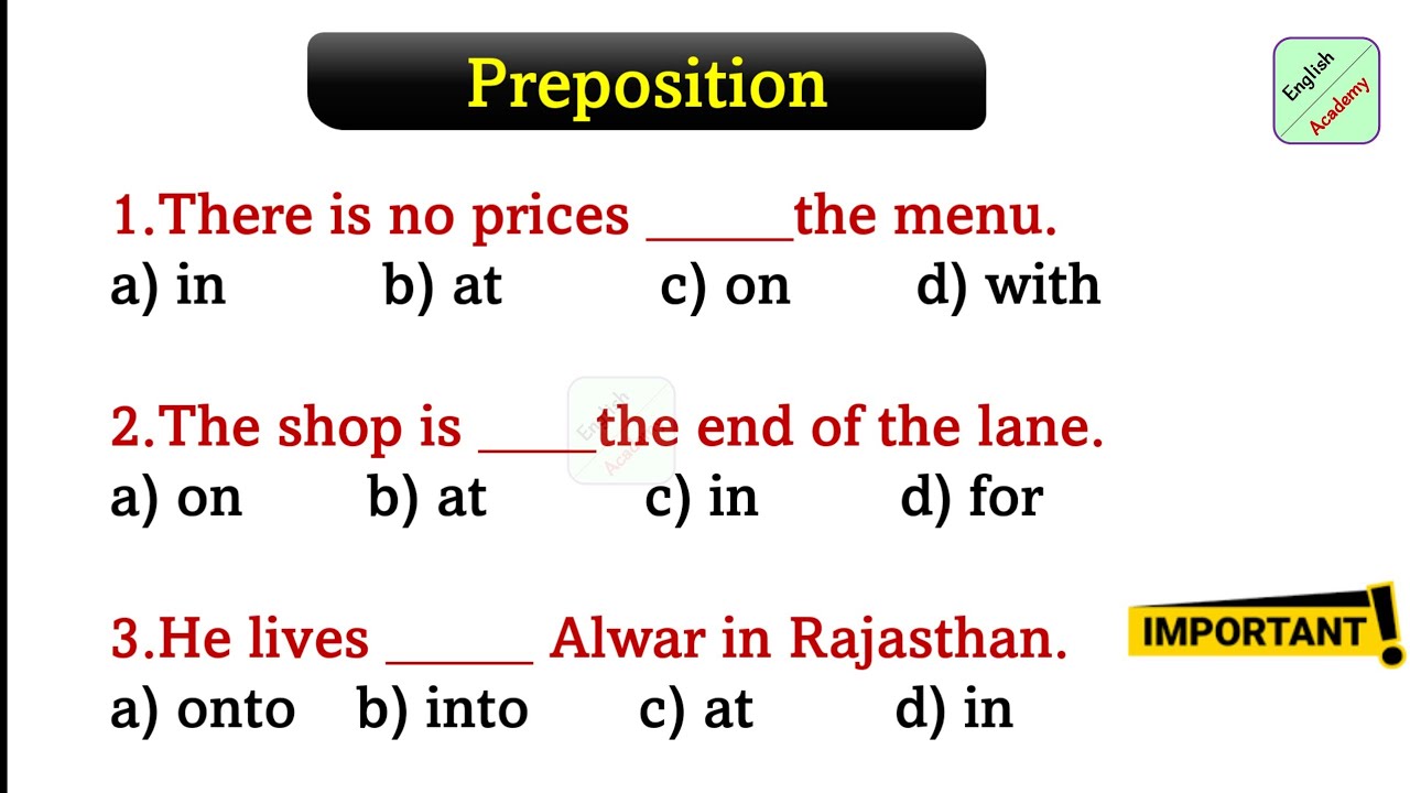 #prepositions practice set (32) questions for all exams #competitiveexams  #englishacademybydeepakkr