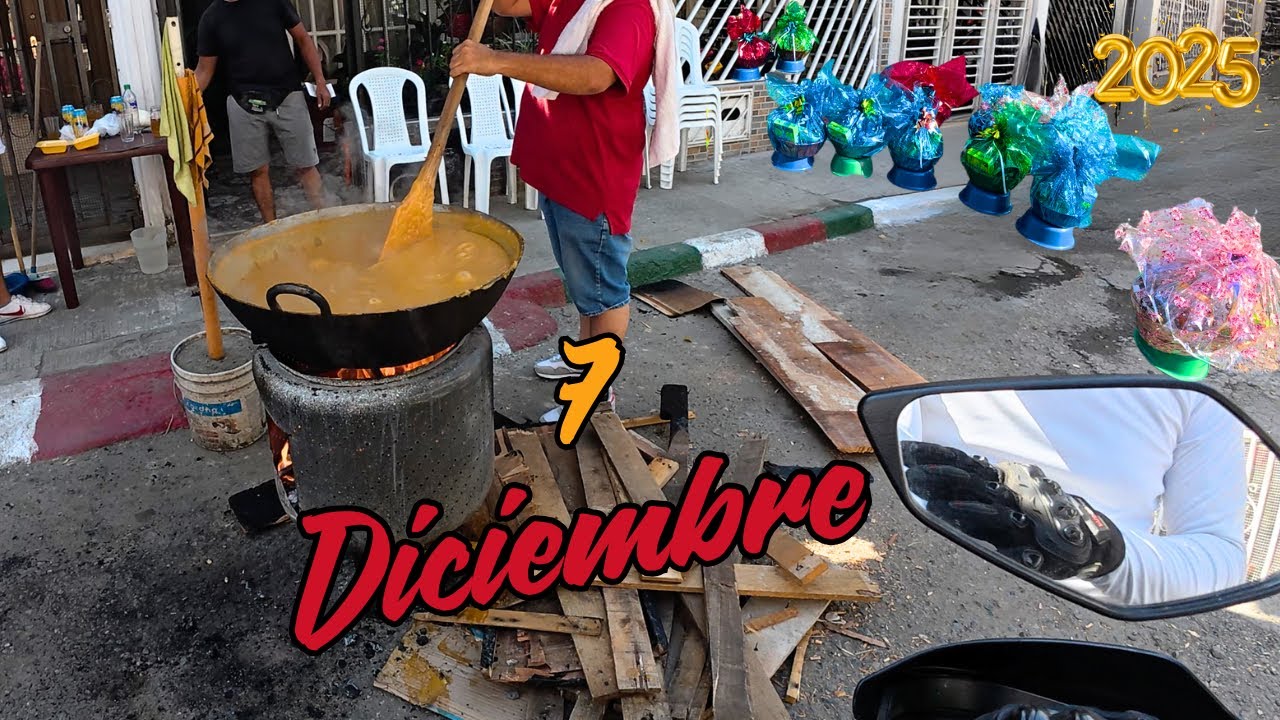 7 DICIEMBRE Dia de VELITAS en Colombia 🇨🇴 Motovlog