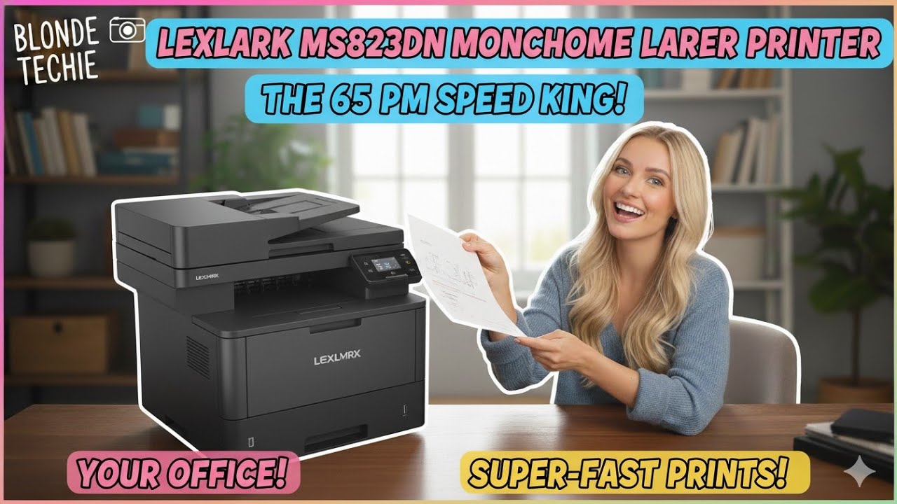 Lexmark MS823dn Monochrome Laser Printer: The 65 PPM Speed King for Your Office