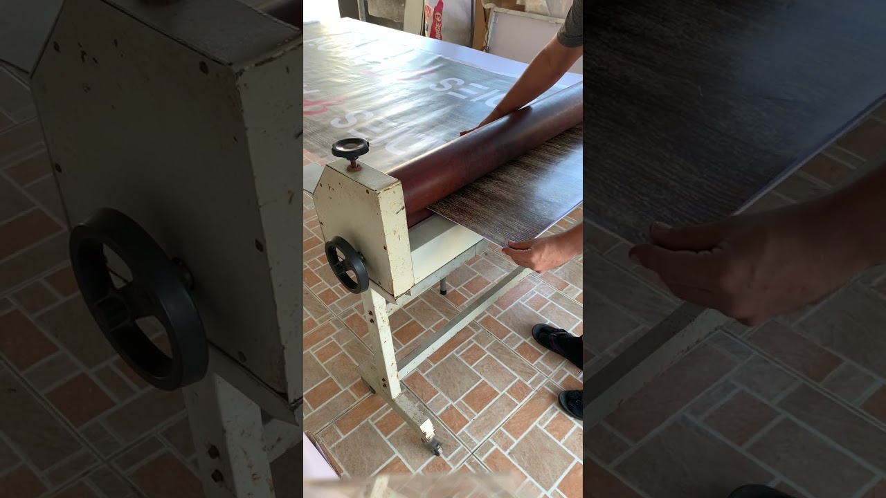 Sticker lamination and direct to sintra board application using cold lamination with wild ending