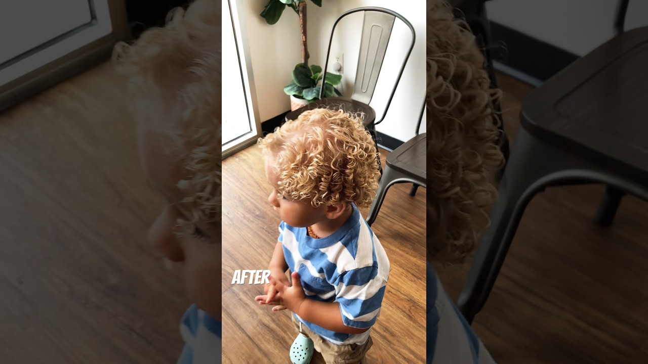 KID&rsquo;S CURLY CUT + STYLE #hair #curly #curlyhaircut #curls #haircut #kidshaircut