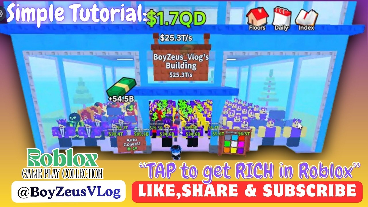 Tap to get Rich Simple Tutorial in Roblox