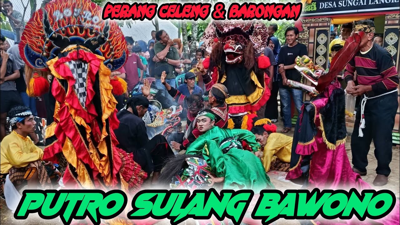 Perang celeng  dan barongan ganas🔴PUTRO SULANG BAWONO‼️live sungai langka pesawaran