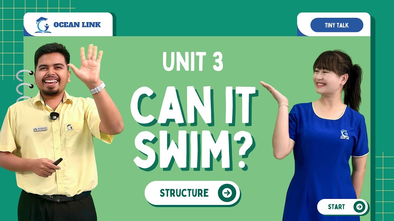 [ Tiếng Anh 3-5 tuổi]  Bài Học tiếng Anh T.T 3B - Unit 3 Can it swim? Structure