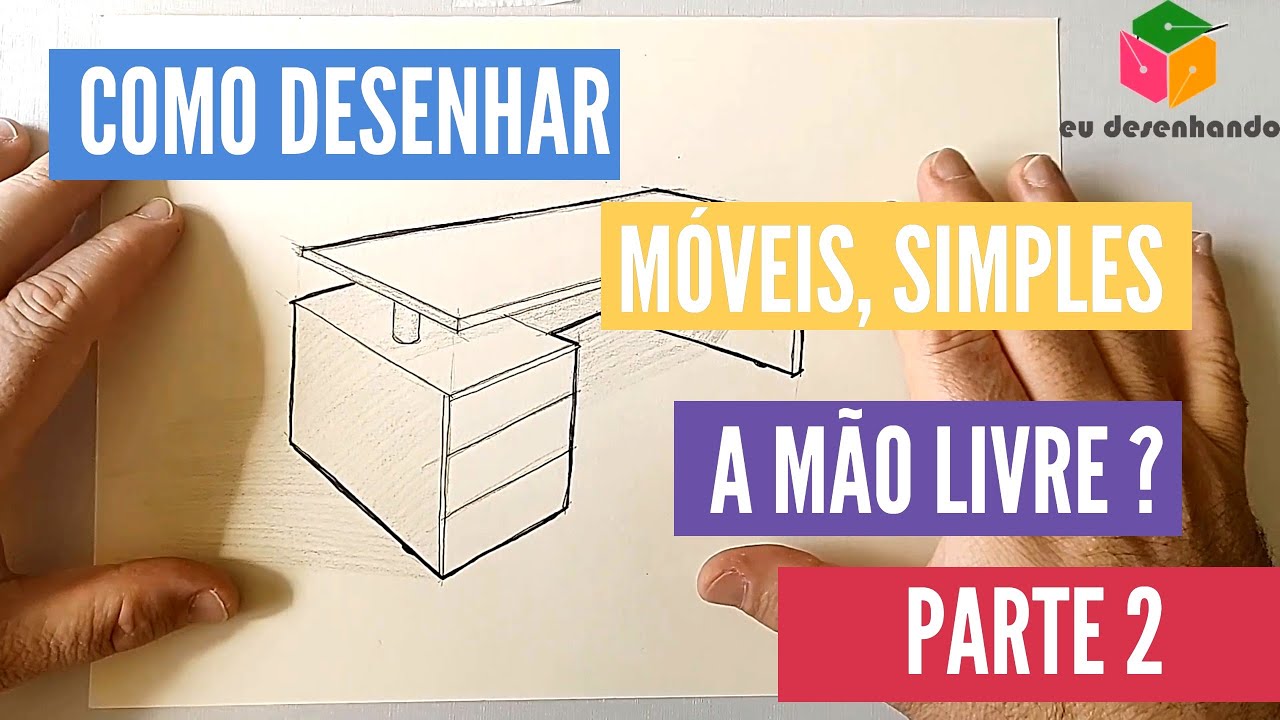 Rascunho rápido a mão livre de um móvel, como fazer - Parte 2