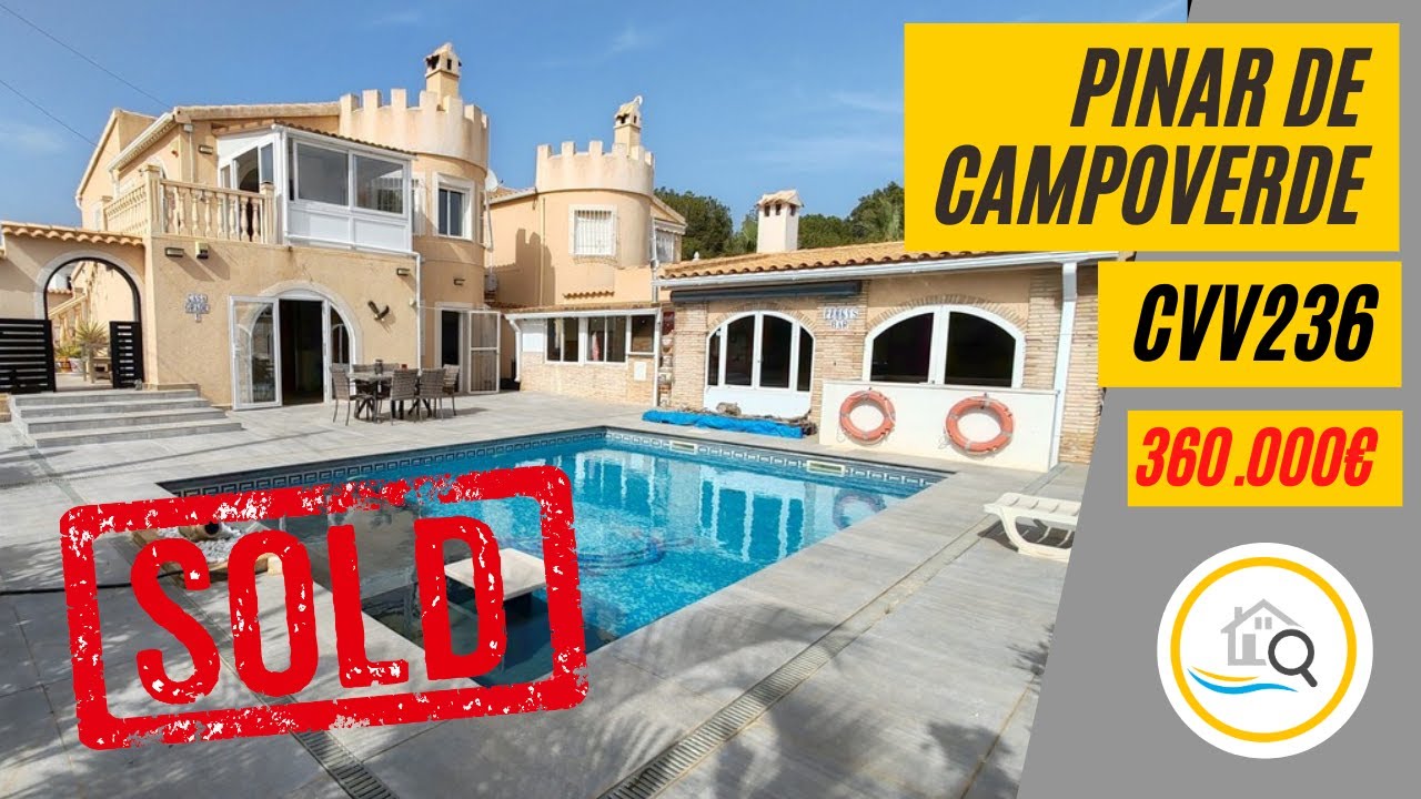 CVV236 Detached 4 beds 3 baths private pool for sale Pinar de Campoverde Costa Blanca Alicante Spain