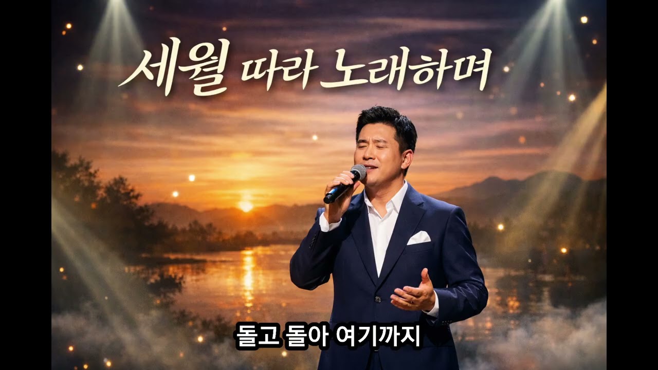 세월 따라 노래하며 | 남성 보컬 트로트 발라드 AI 음악