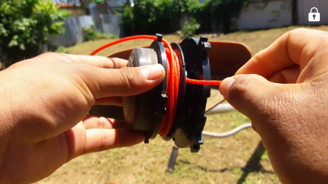 Como cambiar el nylon de la desbrozadora sthil fs 450.