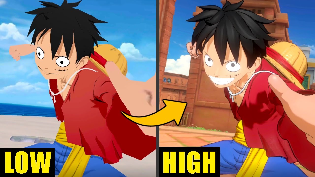 TIMESKIP LUFFY GRAPHICS COMPARISON | LOW VS HIGH(ULTRA) | One Piece Fighting Path