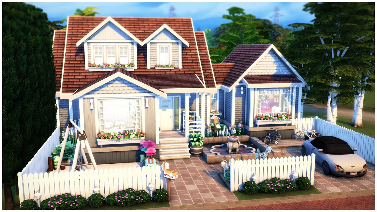 Single Mom with Twins || Family Home || The Sims 4 Stop Motion || NoCC