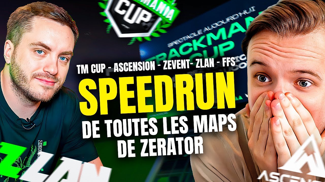 J'ai SPEEDRUN les 223 MAPS TRACKMANIA de @ZeratoR (j'en découvre une en même temps)