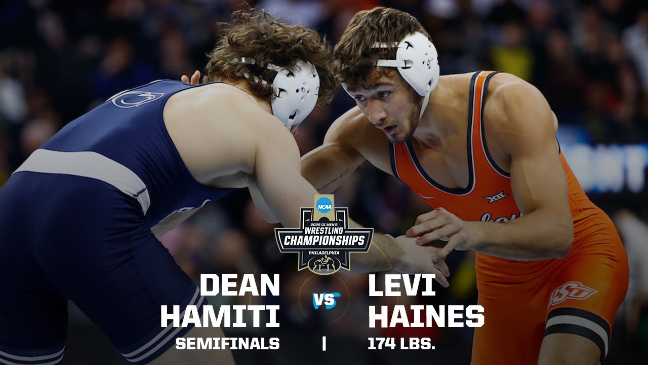 Dean Hamiti vs Levi Haines: 2025 NCAA wrestling semifinal (174 pounds)