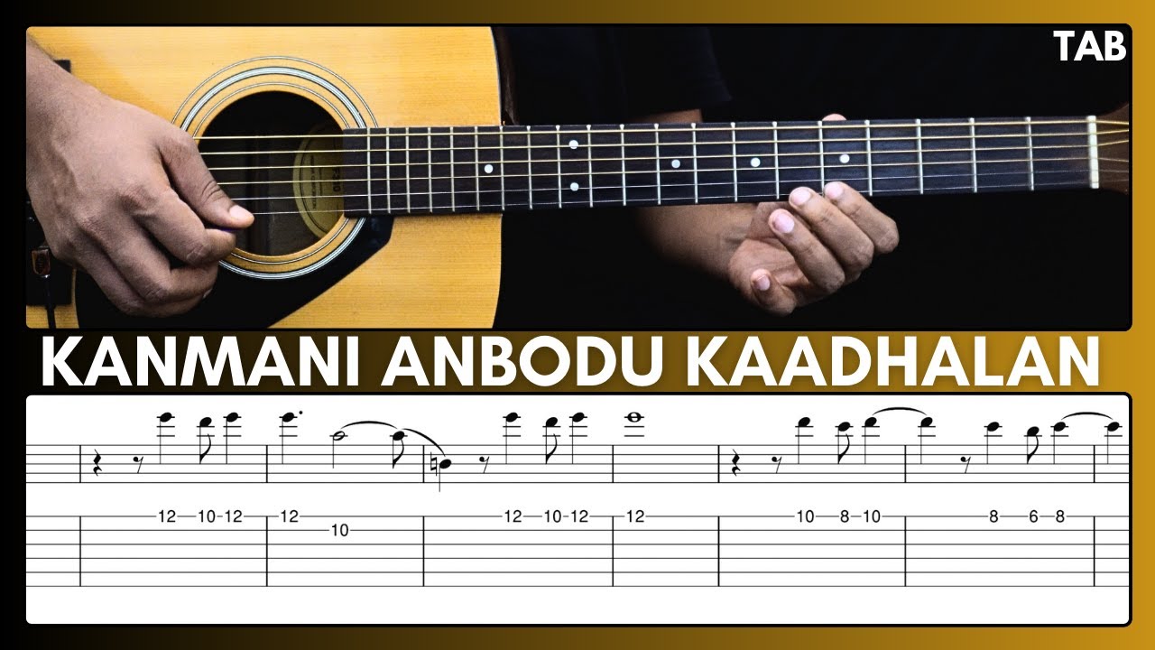 Kanmani Anbodu Kadhalan guitar tab | Guna | Ilayaraja