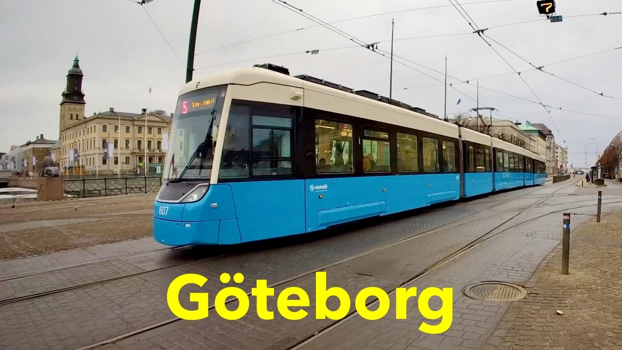 Trams & Buses in Gothenburg – Brunnsparken & Centralstationen