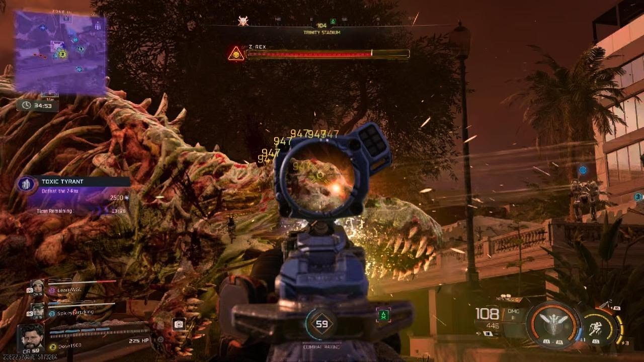 FINALLY KILLED THE T-REX IN BLACK OPS7 ENDGAME!!!