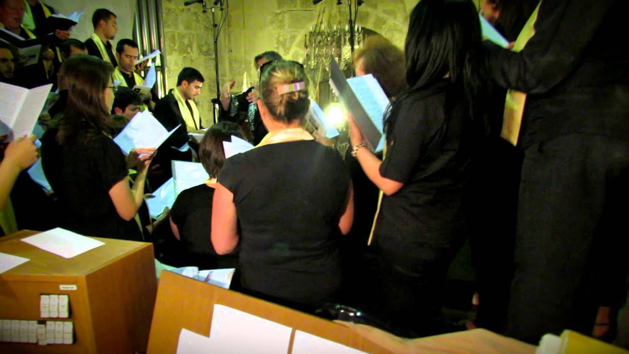 Pope Francis at The Holy Sepulchre_The Magnificat Custody Choir sings Alleluia Victimae Paschalis