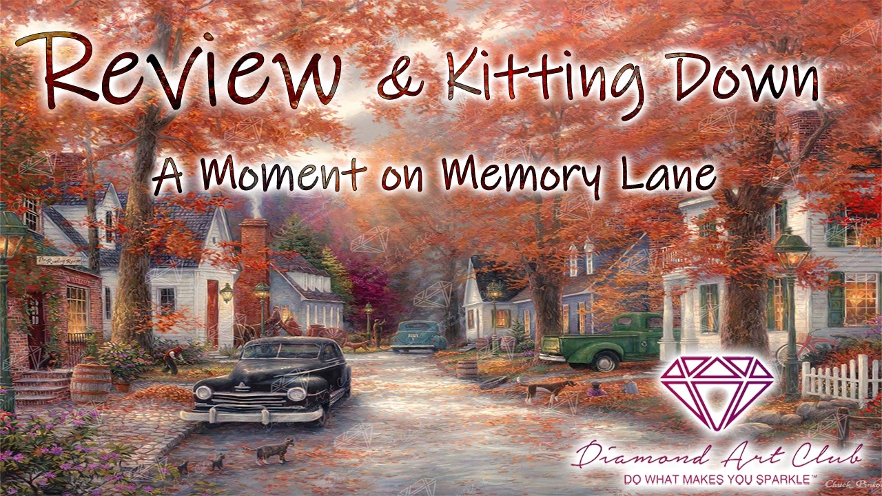 ✨ REVIEW & Kitting Down | A Moment On Memory Lane by Chuck Pinson 💎 Diamond Art Club