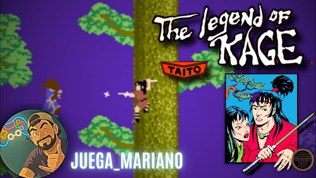 ME PASO THE LEGEND OF KAGE DE NES - GAMEPLAY - MEJORES MOMENTOS - @juegamariano 