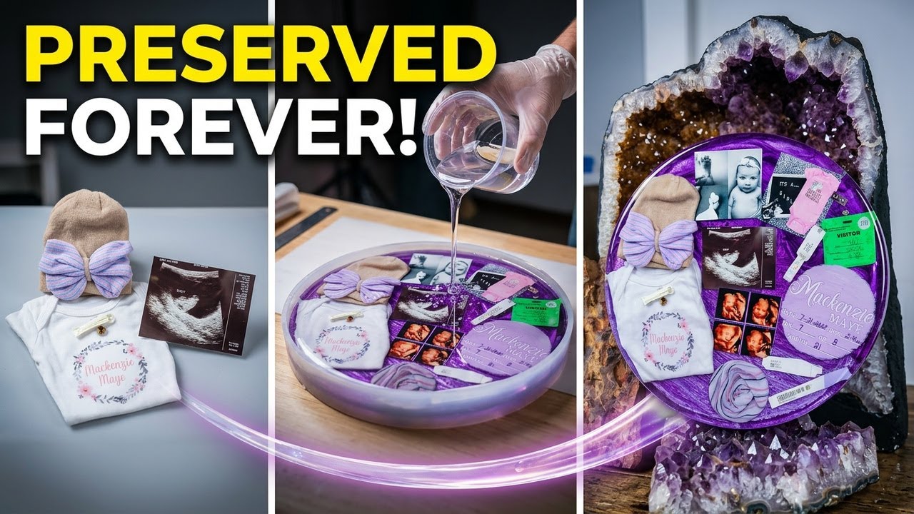 I Preserved Baby Items in Resin!