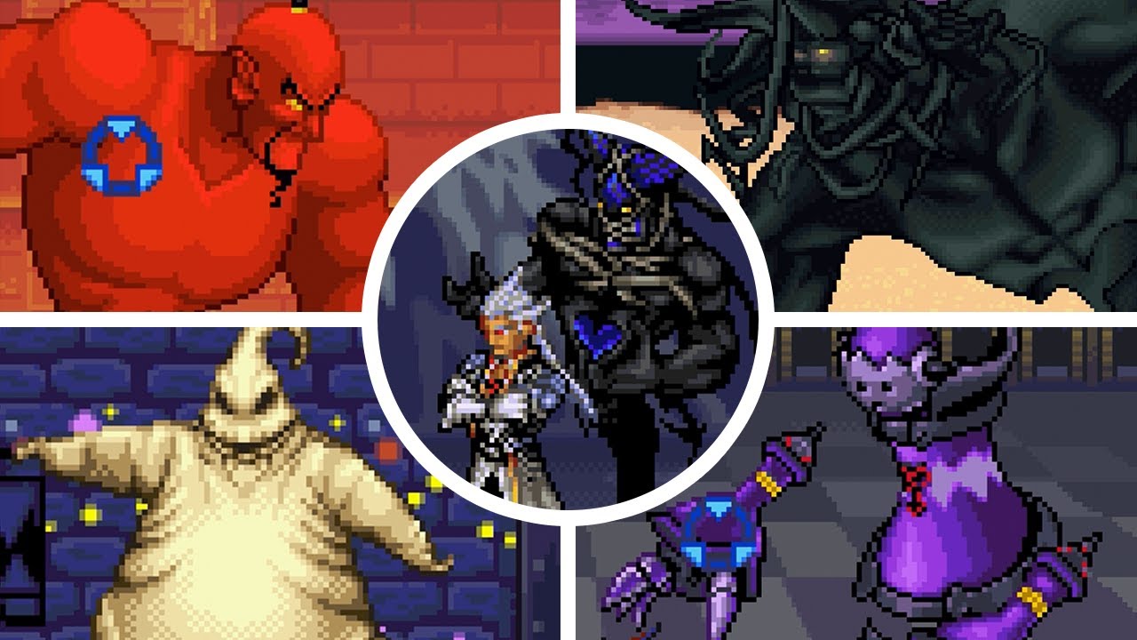 Kingdom Hearts Chain of Memories: Reverse/Rebirth (GBA) - All Bosses