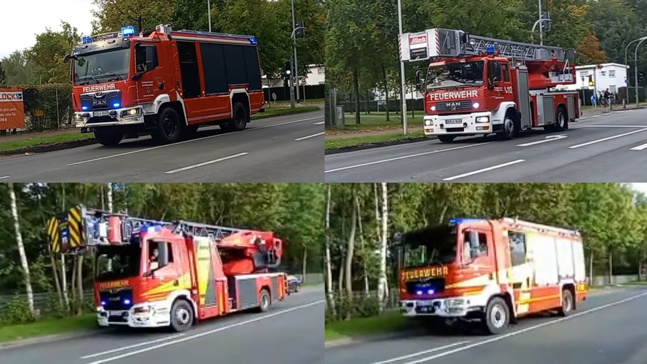 Die Feuerwehren der Stadt Verden und die Feuerwehr Oyten sowie die Feuerwehr Rotenburg/Wümme (Übung)