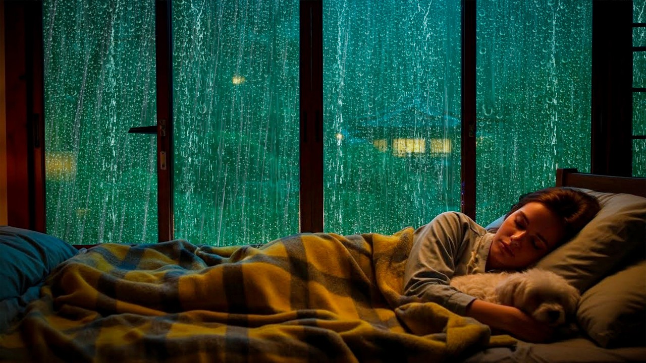 Best Rain Sounds to cure insomnia : relaxation, white noise ASMR | Rain and Thunder sounds for sleep