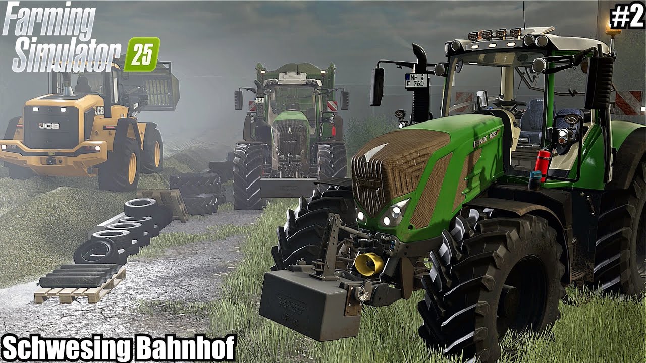 STARTING WORK IN THE FOG, GRASS SILAGE AND FEEDING COWS | SCHWESING BAHNHOF | 2