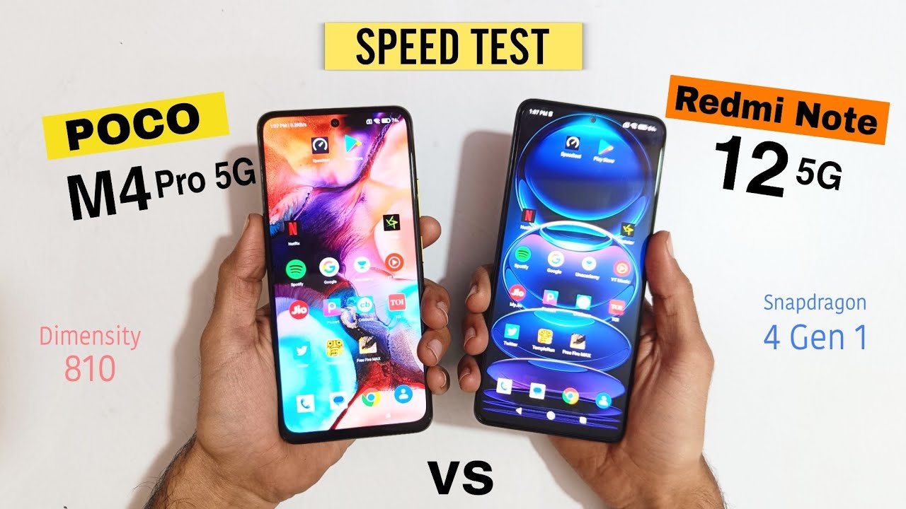 Poco M4 Pro 5G vs Redmi Note 12 5G Speed Test | Shocking Result 😱